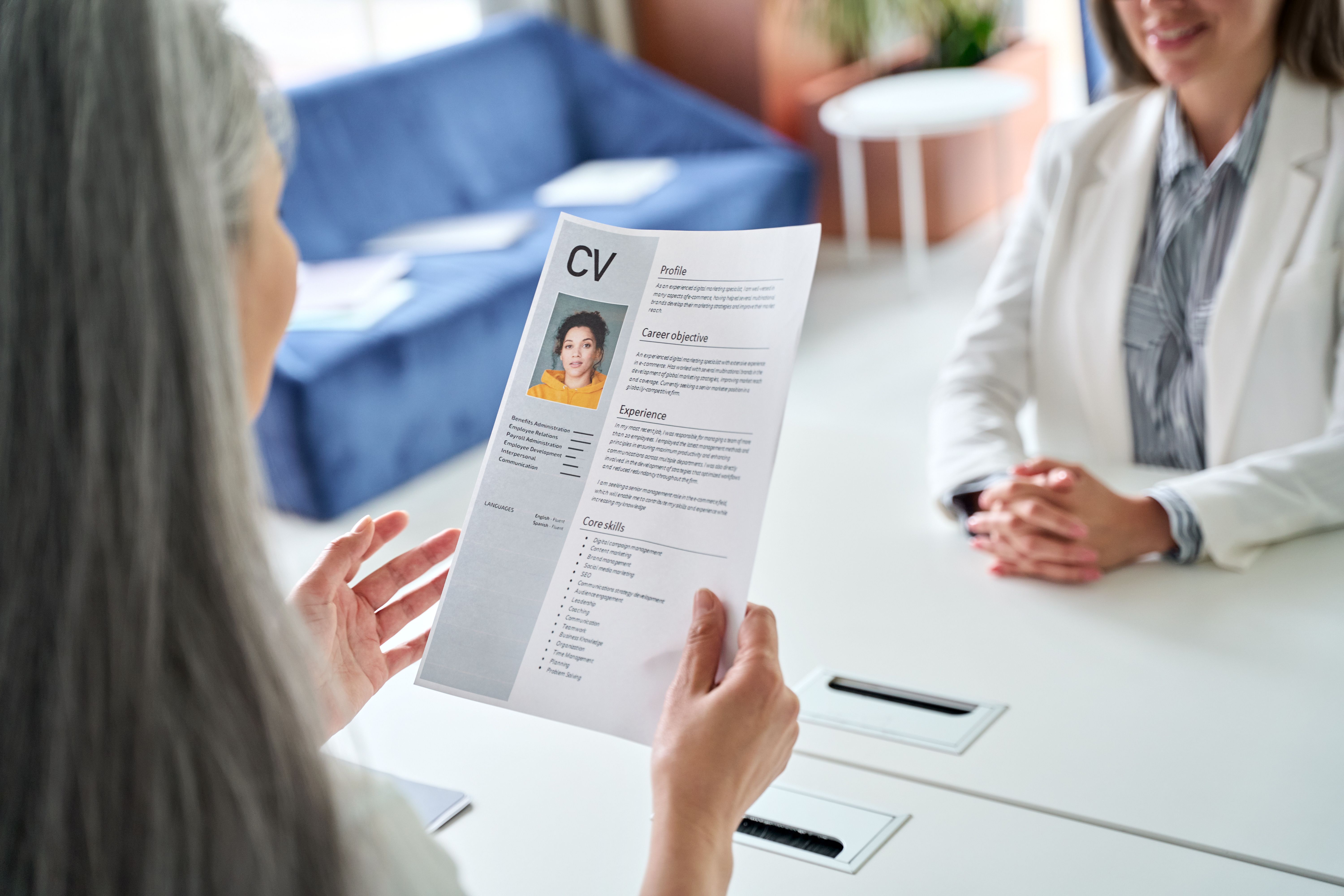 cv working abroad