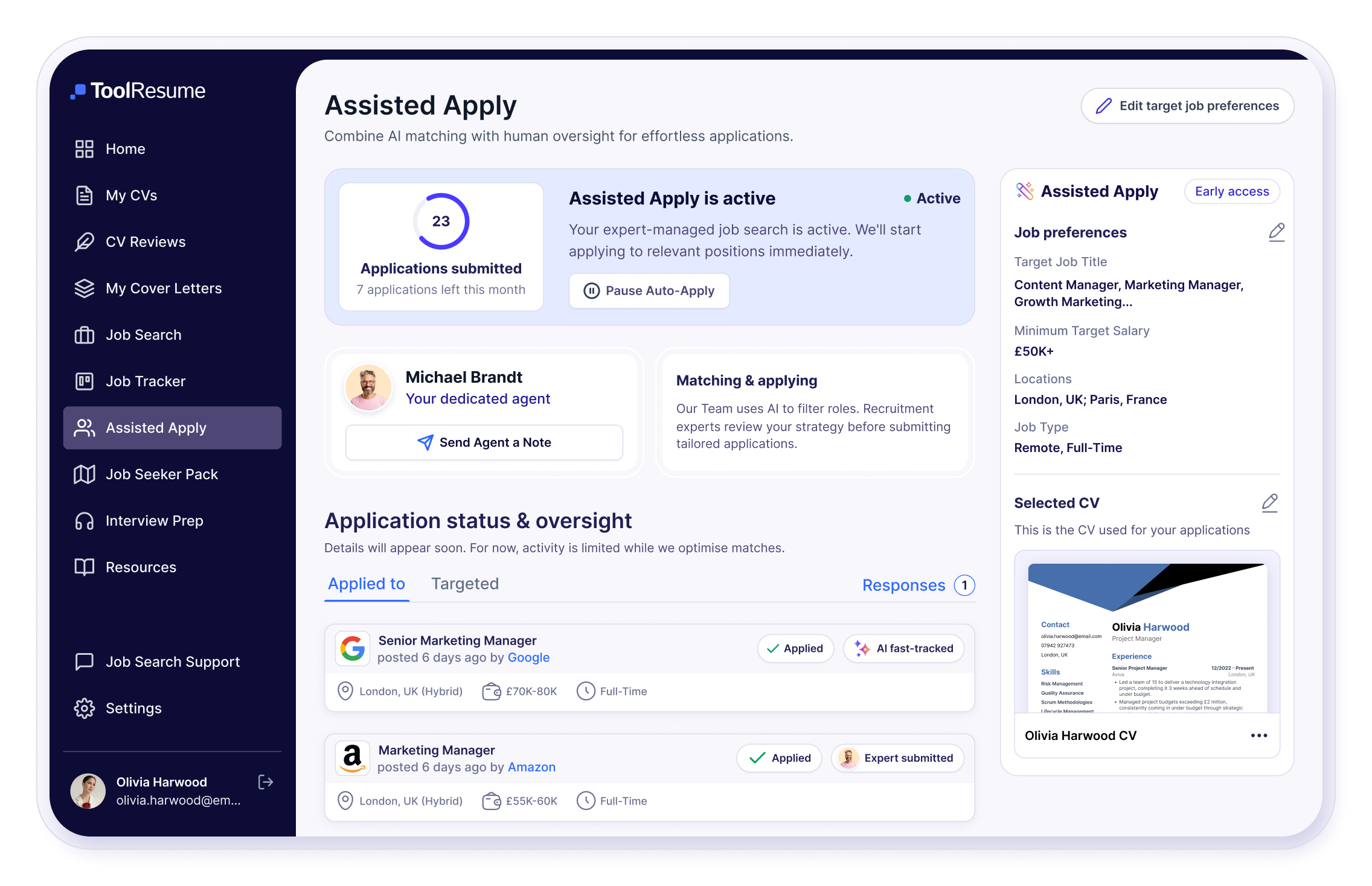 Let <span class='hero-title-span'>expert recruiters</span> apply to jobs on your behalf