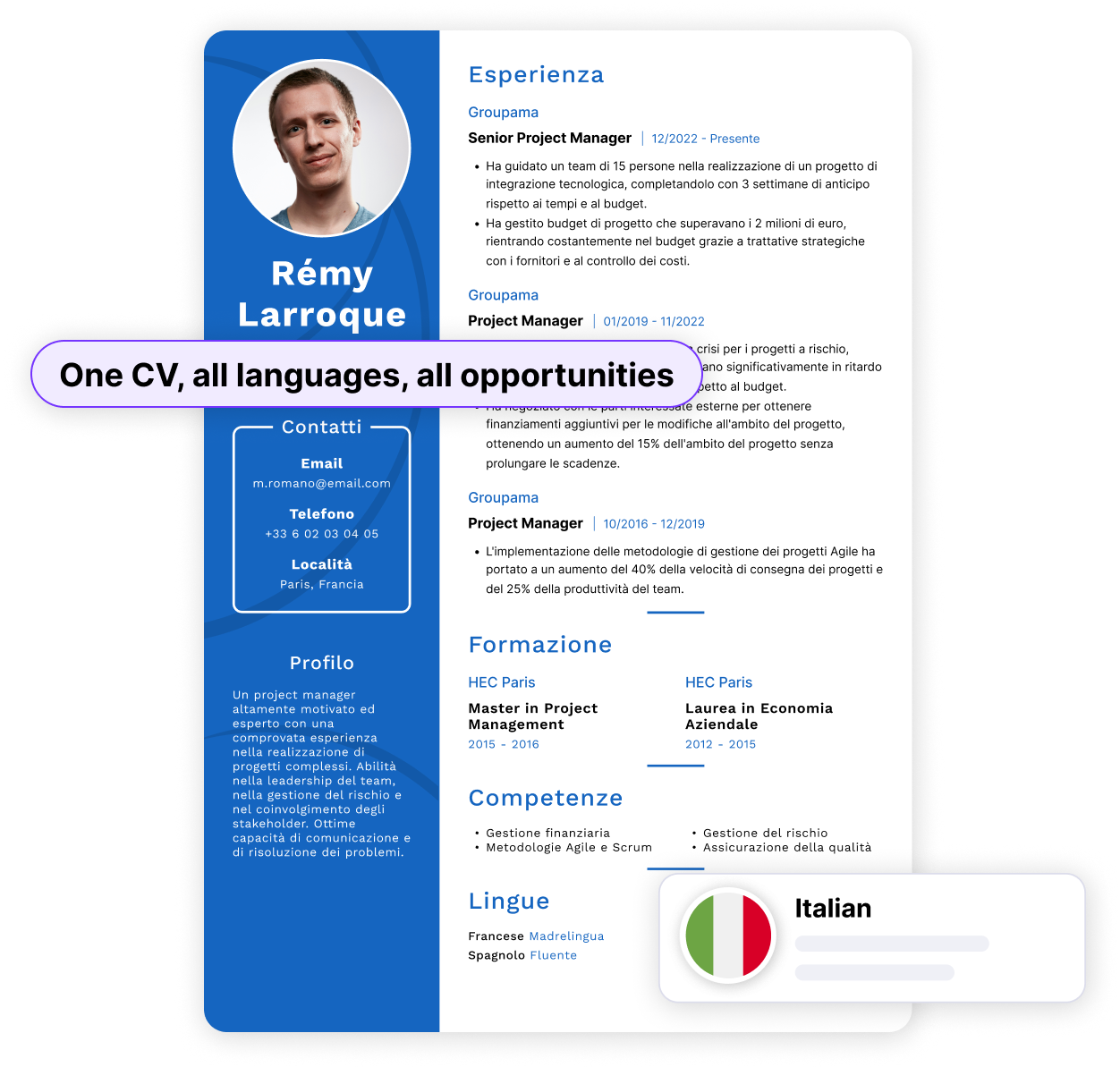 CV examples pictures